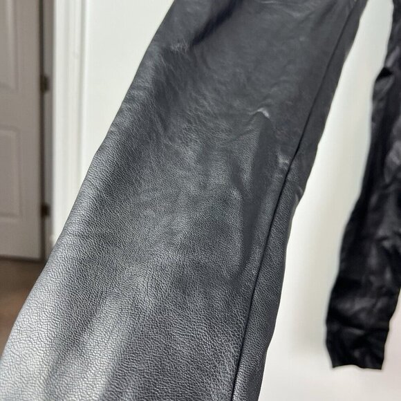 Commando Perfect Control Black Faux Leather High Rise Leggings Size S - Picture 7 of 9